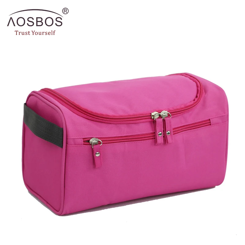 

Aosbos Women Large Makeup Bags Men Waterproof Oxford Travel Cosmetic Bag Organizer Case Necessaries Make Up Wash Toiletry Bag