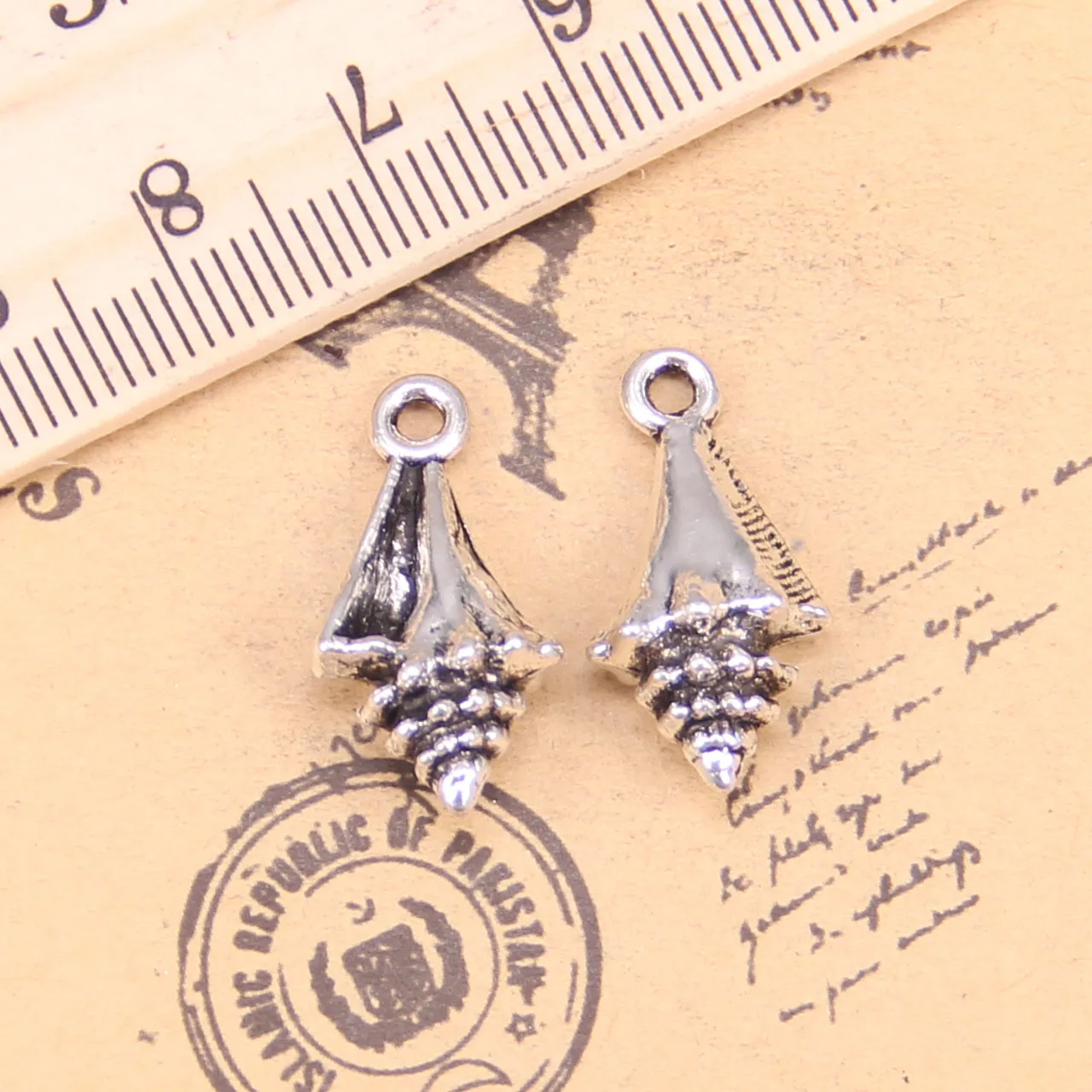 

54 шт ювелирные подвески раковины 21x11x6 мм Античные с серебристым покрытием Подвески Ювелирных изделий DIY тибетское серебро ручной работы ювелирные изделия