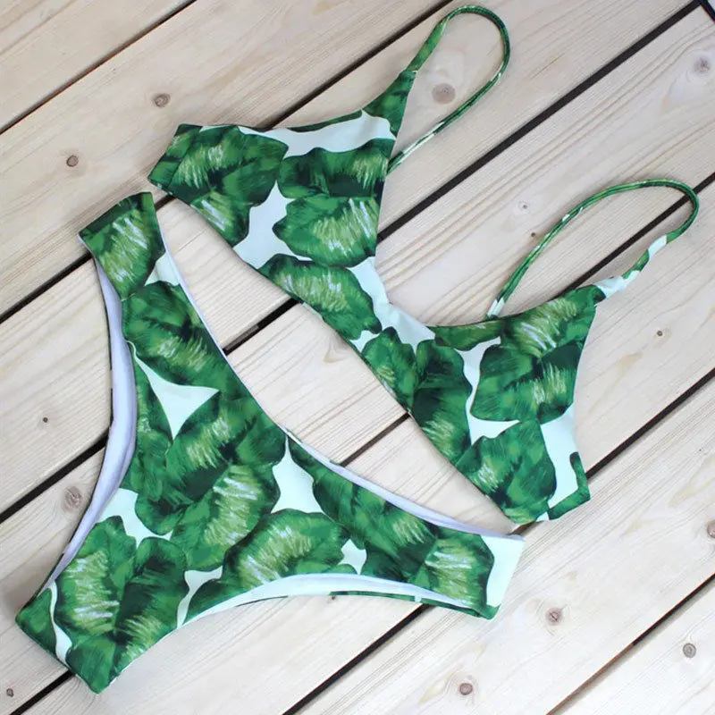 Женский сексуальный купальный костюм из двух предметов летний купальник бикини