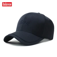 unikevow solid sports baseball cap for men high quality golf sports leisure hats hip hop cotton business baseball cap