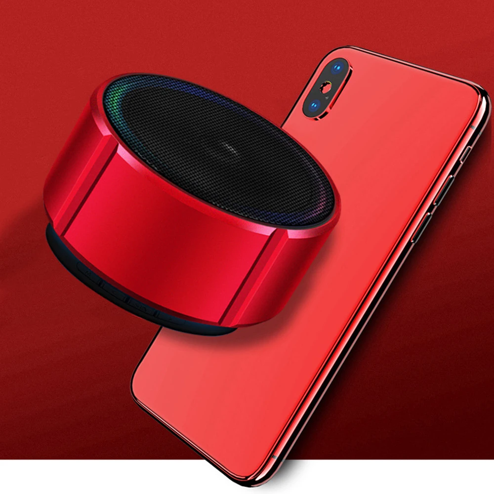 Металлический Мини Bluetooth динамик супер бас 3D стерео громкий Портативная карта