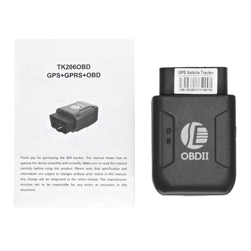 GPS TK206 OBD 2 в режиме реального времени GSM четырехдиапазонный Противоугонный