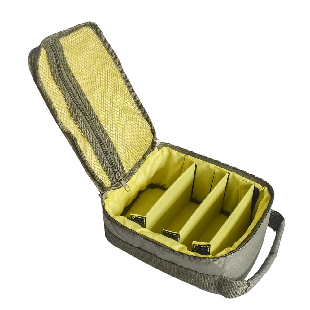 1 шт. рыболовная Катушка Сумка Для Хранения Чехол из ткани Оксфорд двойная молния