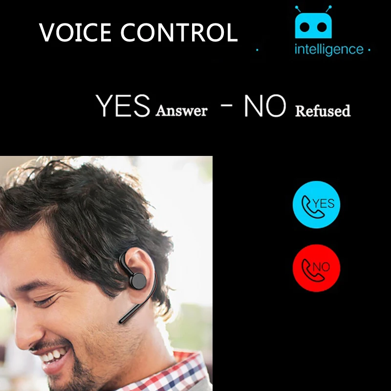 DAONO Bluetooth наушники гарнитура беспроводные с микрофоном для вождения