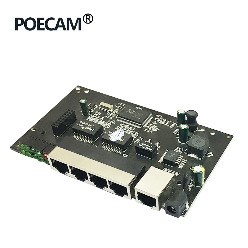 Настольное настенное крепление 5 портов POE коммутатор 65 Вт IEEE802.3af/at usb хаб 960P/1080P HD ip