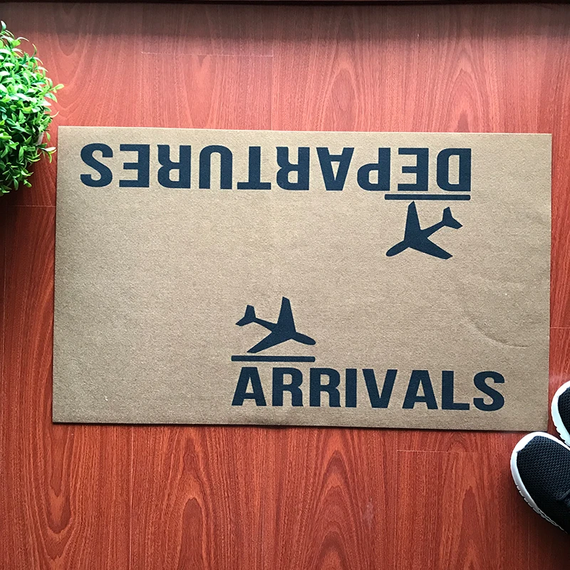 Коврик для входной двери смешной коврик поступления вылет декоративный улицы