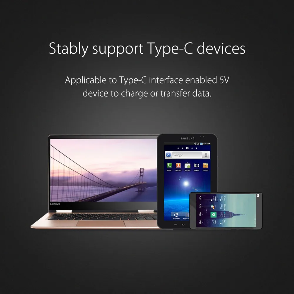 Кабель ORICO usb type-C 2,4 А, Максимальная зарядка и синхронизация, кабель type-C для samsung S9 S8 Xiaomi mi6 huawei