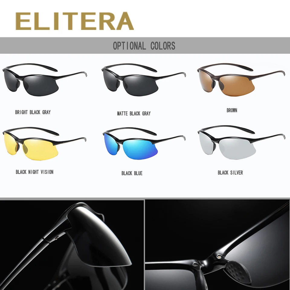Классические поляризованные солнцезащитные очки ELITERA мужские и женские для