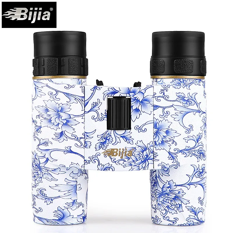 Складной карманный мини бинокль BIJIA 10x25 водонепроницаемый телескоп с азотным