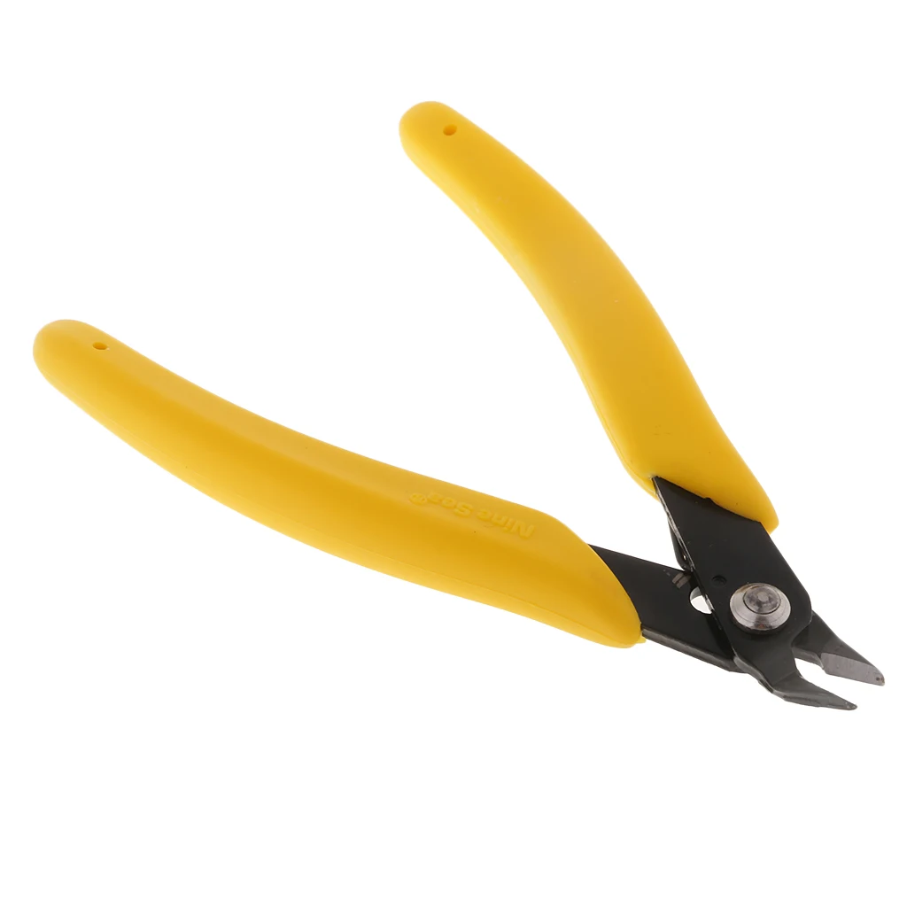 

5-дюймовые высокостальные диагональные режущие плоскогубцы, Микро ножницы, инструмент для скручивания, инструмент для изготовления ювелир...