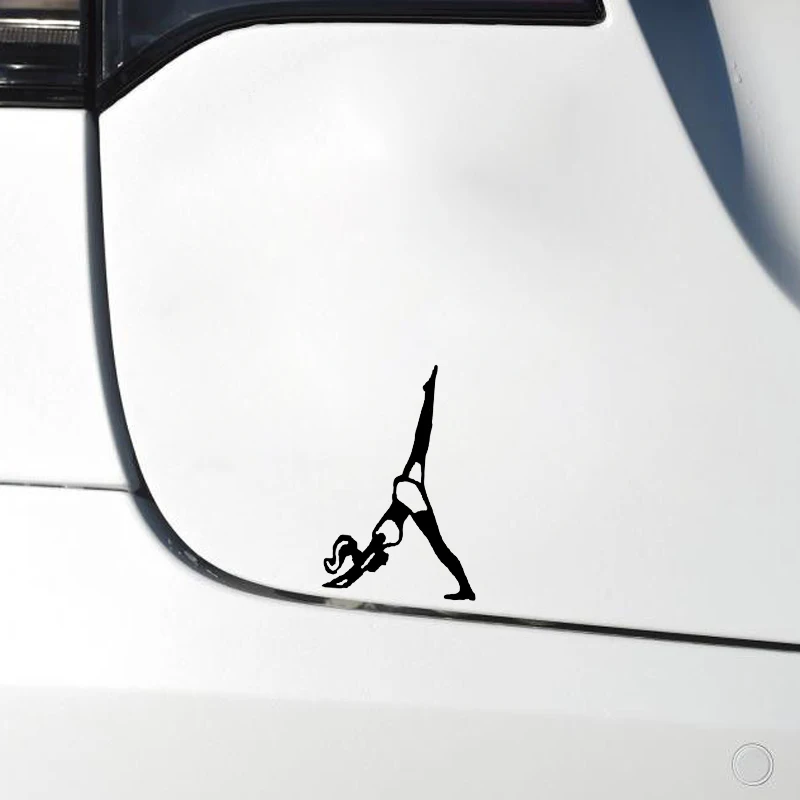 QYPF 10.3*15.6 Interesting Aerobic Exercise Yoga Sport Decor Vinyl Car Sticker Accessories C16-1972 | Автомобили и мотоциклы