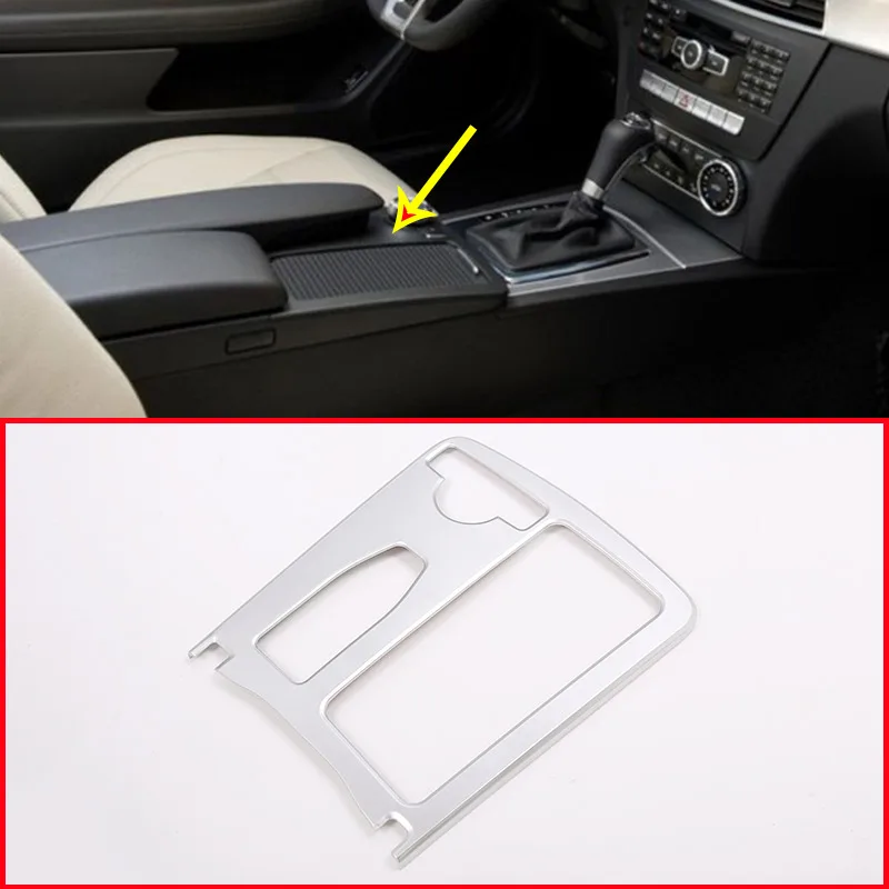 Для Mercedes Benz C Class W204 2008- автомобиль ABS матовая центральная консоль подстаканник рамка отделка E класс купе C207 W212 2010-12 LHD
