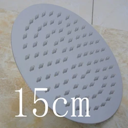 round head shower Dofaso Душевая насадка из нержавеющей стали 6 дюймов насадка-распылитель душевая головка высокого давления 15 см хром chuveiro ducha - Цвет: round head shower