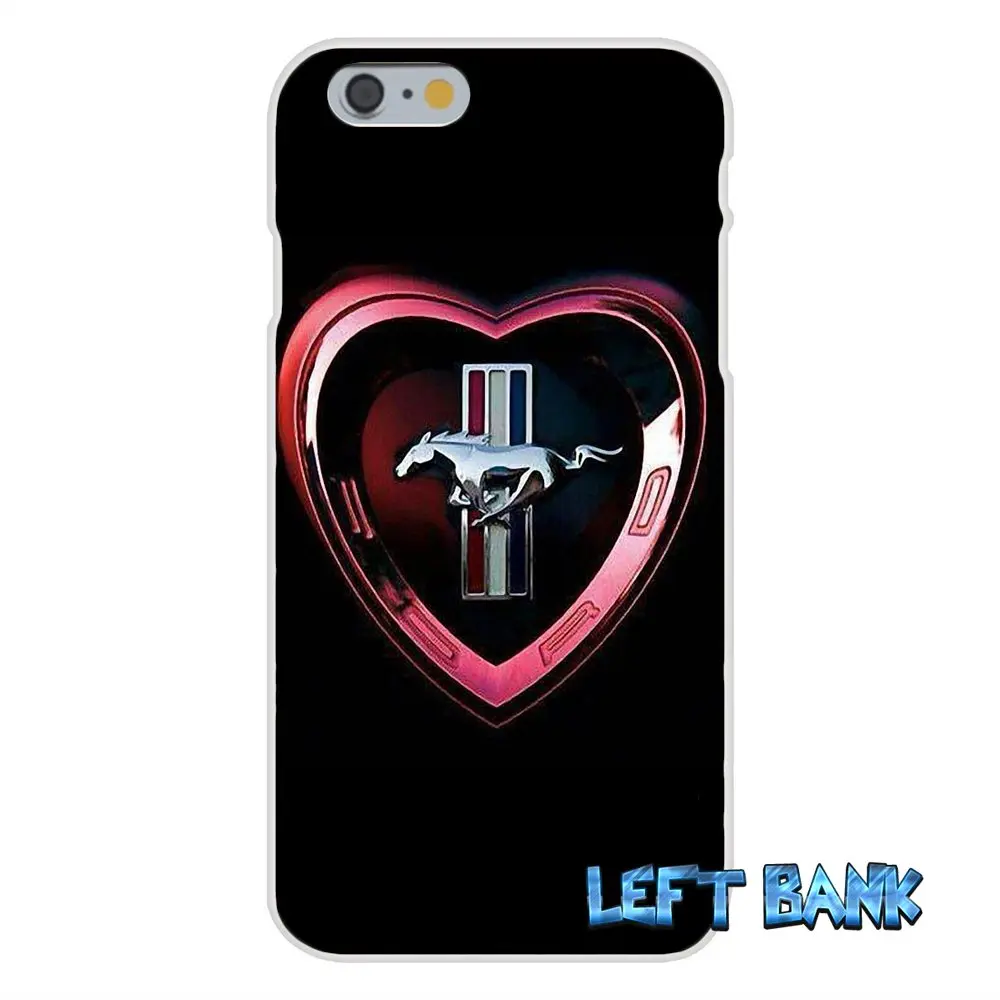 For iPhone 4 4S 5 5S 5C SE 6 6S 7 Plus Ford Mustang Logo Soft Silicone TPU Transparent Cover Case | Мобильные телефоны и