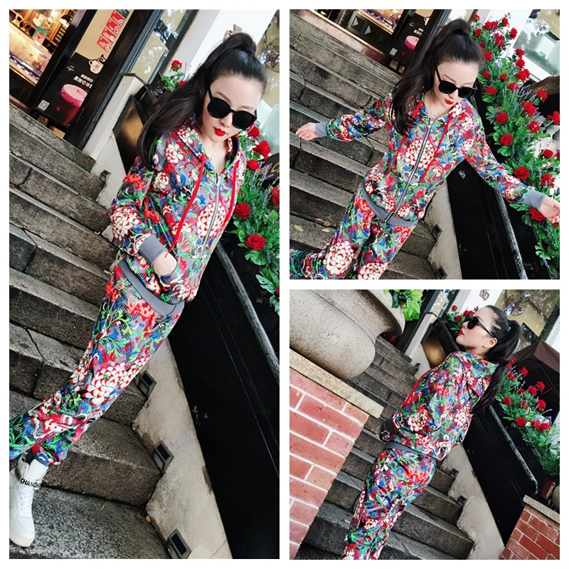 Женский Повседневный Спортивный костюм из трех предметов укороченный топ с