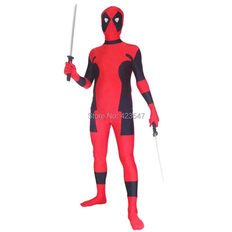 Новинка хит продаж Deadpool спандекс костюм вечерние костюмы на Хэллоуин зентай