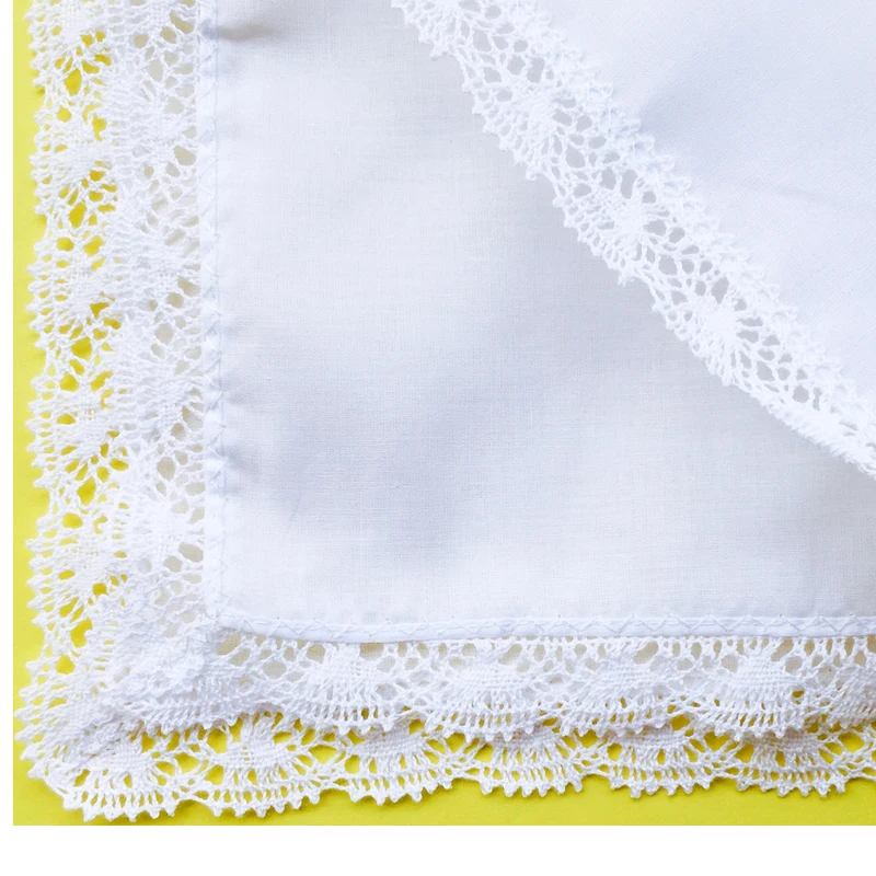 BAIYIXIN Hanky женские свадебные вязаные крючком кружевные носовые платки 60 s