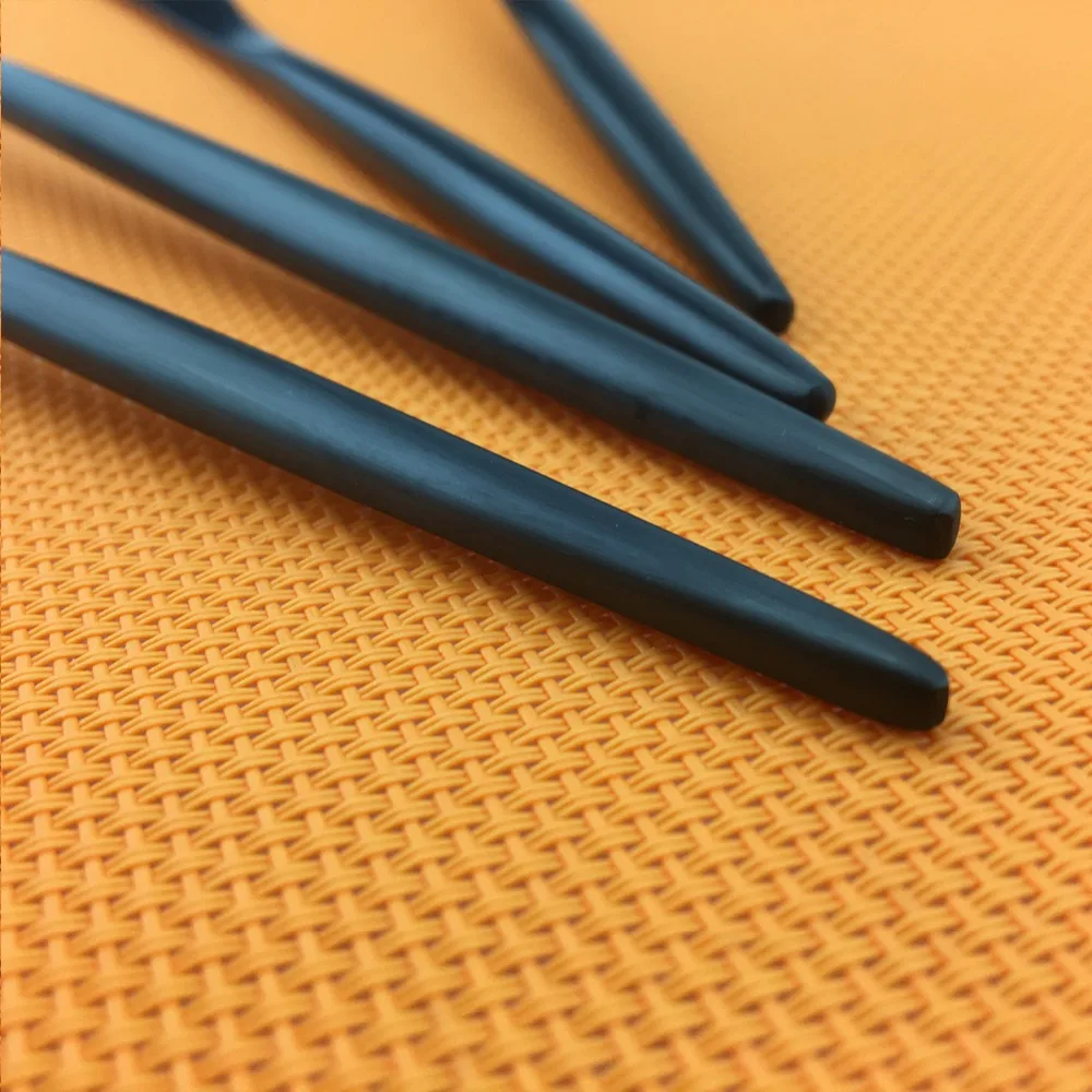 20 шт. высокое качество набор посуды из нержавеющей стали матовый черный столовых