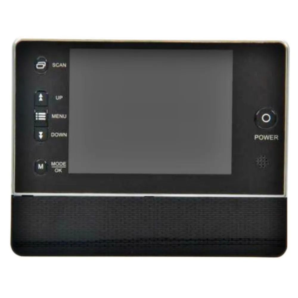 Цифровой дверной звонок 3 5 дюймов LCD кошачий глаз 3X зум ИК Ночное Видение 32 кольца