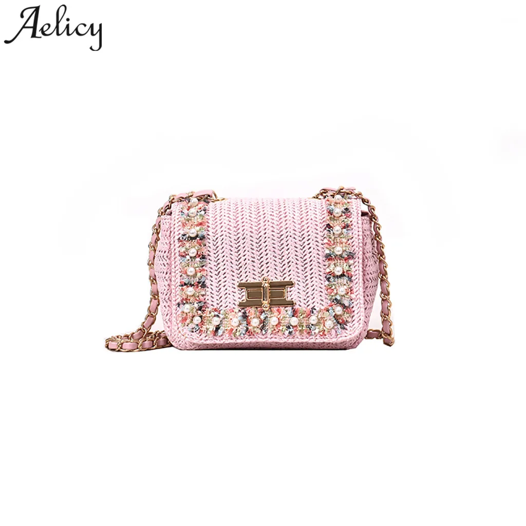 Aelicy Женская Роскошная сумка с жемчужной цепочкой женские сумки на плечо модная