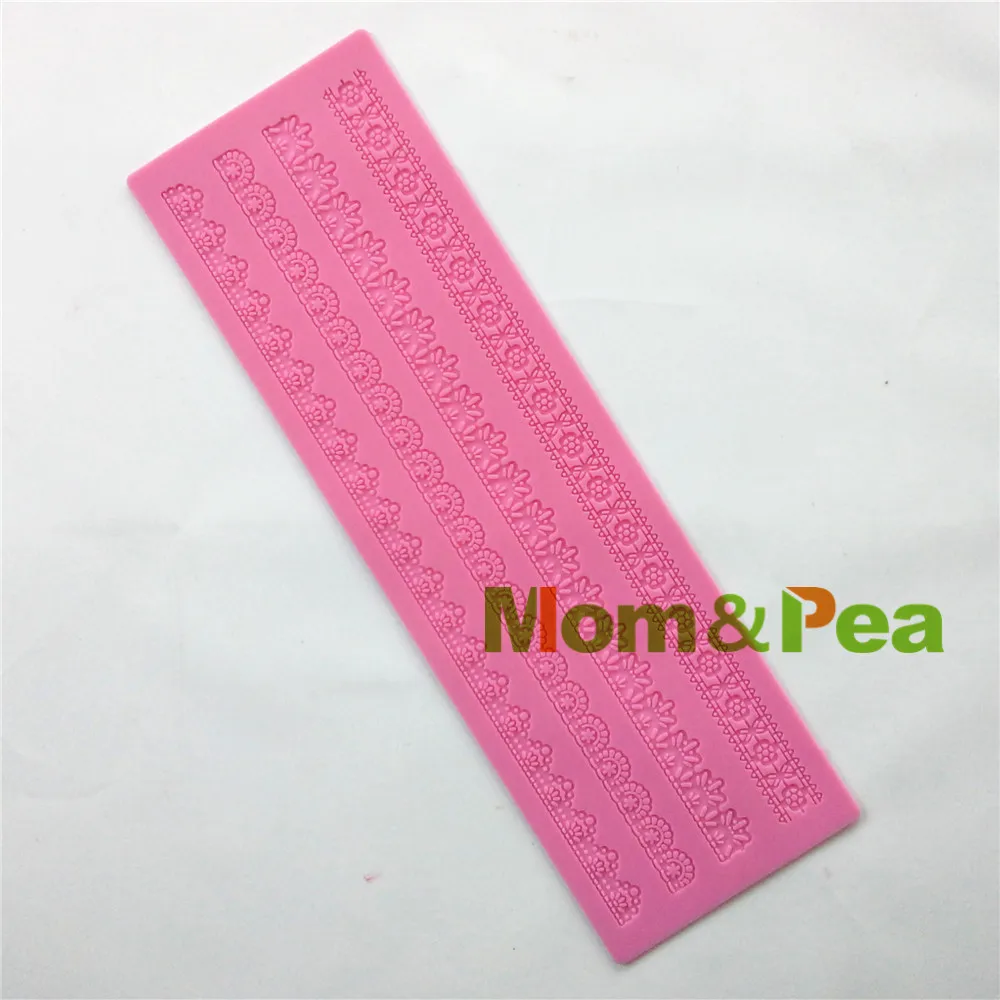 Бесплатная доставка силиконовая кружевная форма Mom & Pea GX152 большого размера