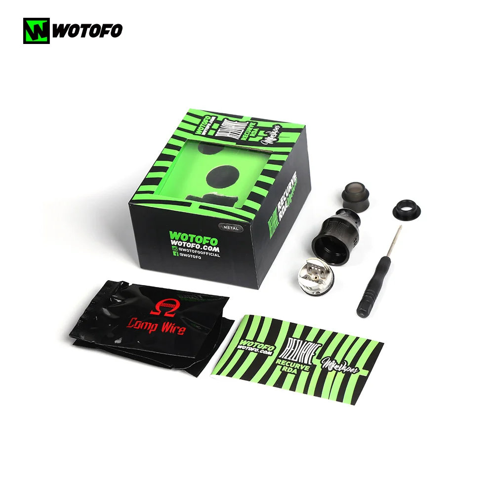 Новый оригинальный Wotofo Рекурсивный RDA 24 мм Vape бак испаритель восстановление