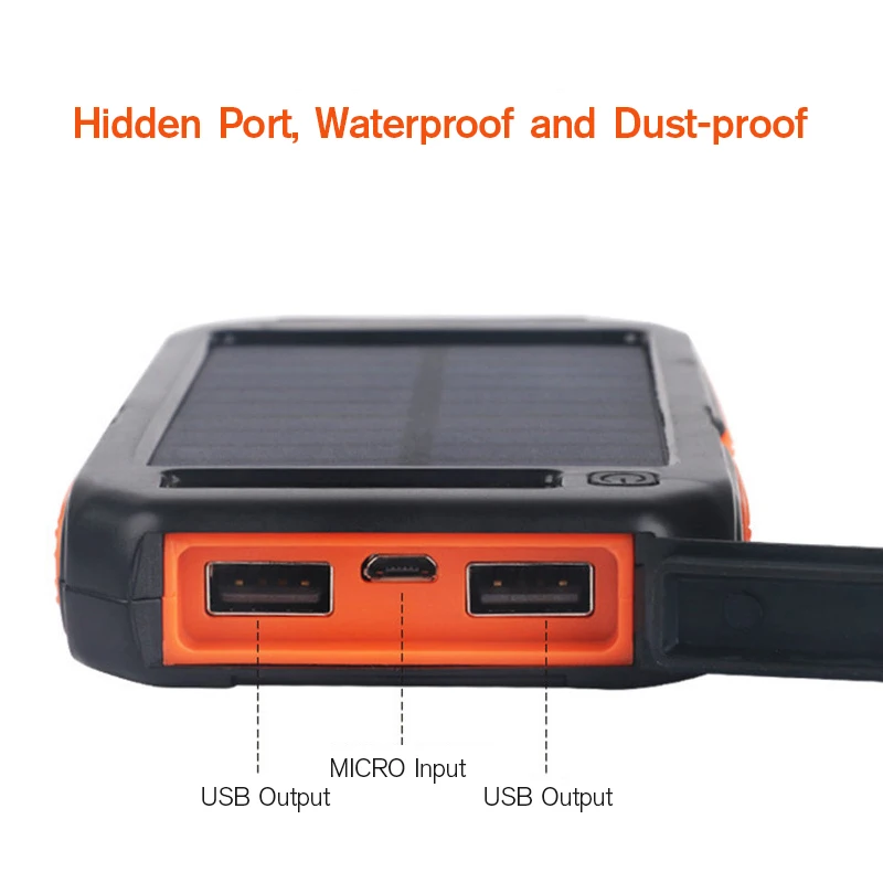 Светодиодный аккумулятор без аккумулятора с двумя портами usb, солнечная панель, внешний аккумулятор, чехол, 10000 мА/ч, водонепроницаемый аккумулятор, зарядное устройство, комплекты DIY, корпус коробки для телефонов