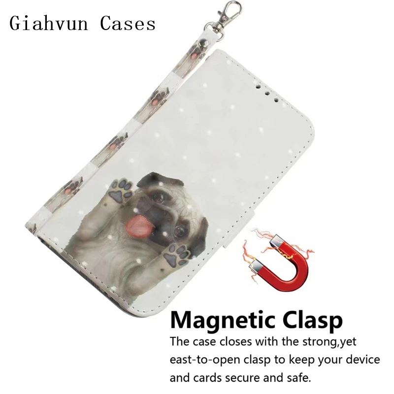 Милый кошелек с принтом животных мягкий кожаный держатель для карт подставка