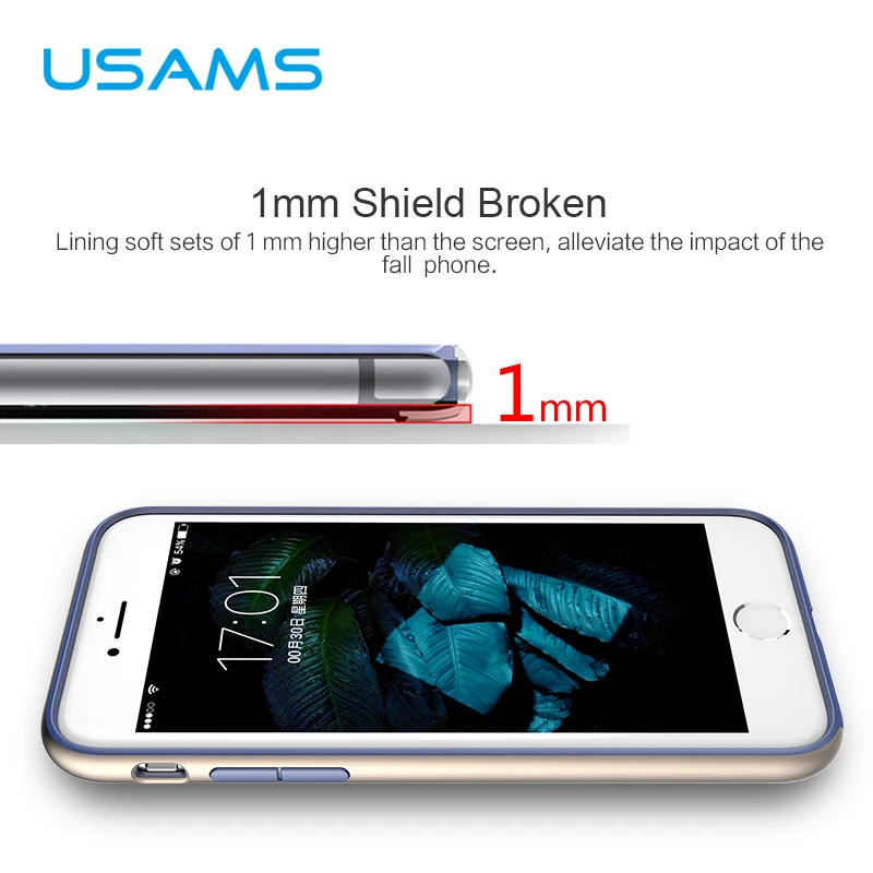 USAMS Anti-knock PC & TPU Case For iPhone 7 / Plus Anti Skid Grid texture Cover for iphone iPhone7 | Мобильные телефоны и