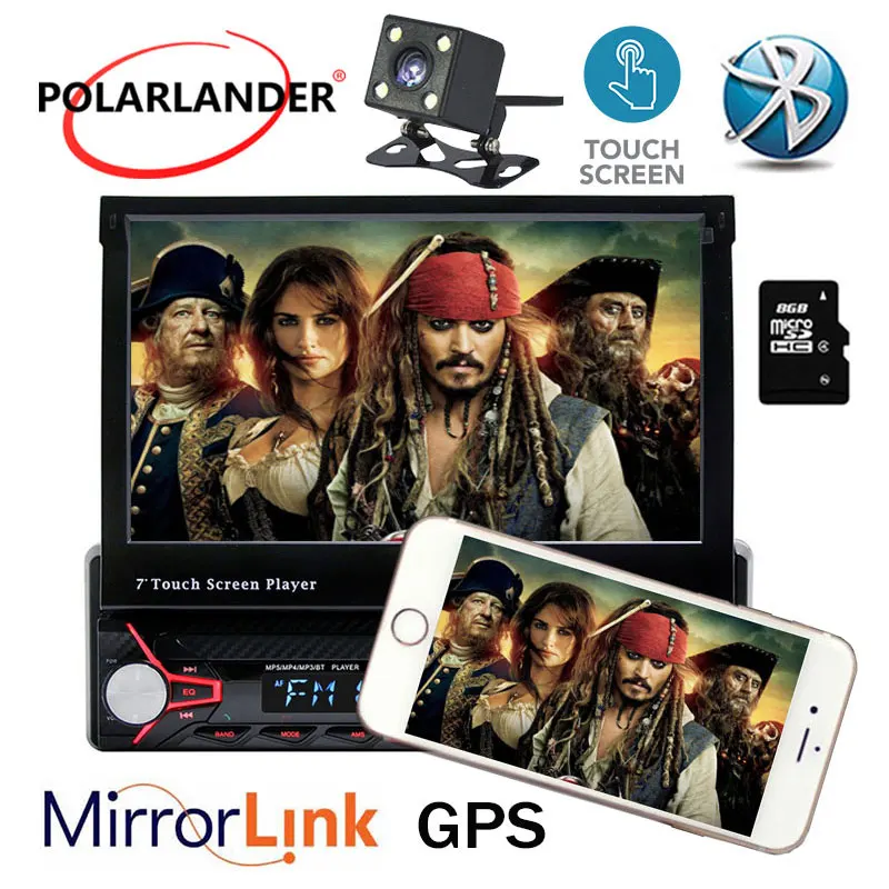 7 &quotавтомобиль радио Сенсорный экран DVD/MP3/FM/USB стерео MP5 Player Поддержка Wi Fi gps