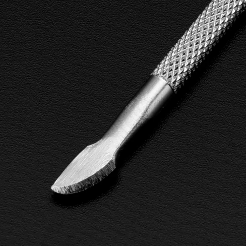 1 шт. инструменты для дизайна ногтей из нержавеющей стали Толкатель для кутикулы двойная головка Инструменты для удаления ложки для маникюра Уход за ногтями толкатель