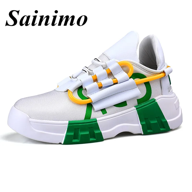 2019 Fashion Height Increasing Men Casual Shoes Hot Sale Dad sneakers breathable Chunky Sneakers zapatos hombre | Обувь