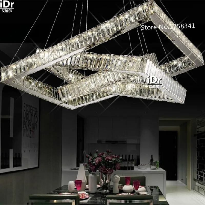 Бесплатная доставка новый красивый современный светодиодный люстра хрустальный