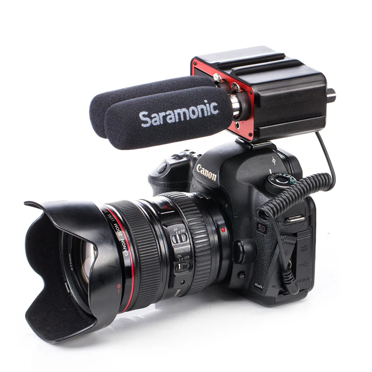 Saramonic PAX1 аудио микшер предусилитель микрофонный адаптер двойной XLR 6,3 мм 3,5 мм входы для iPhone 7 смартфон гитара DSLR камера