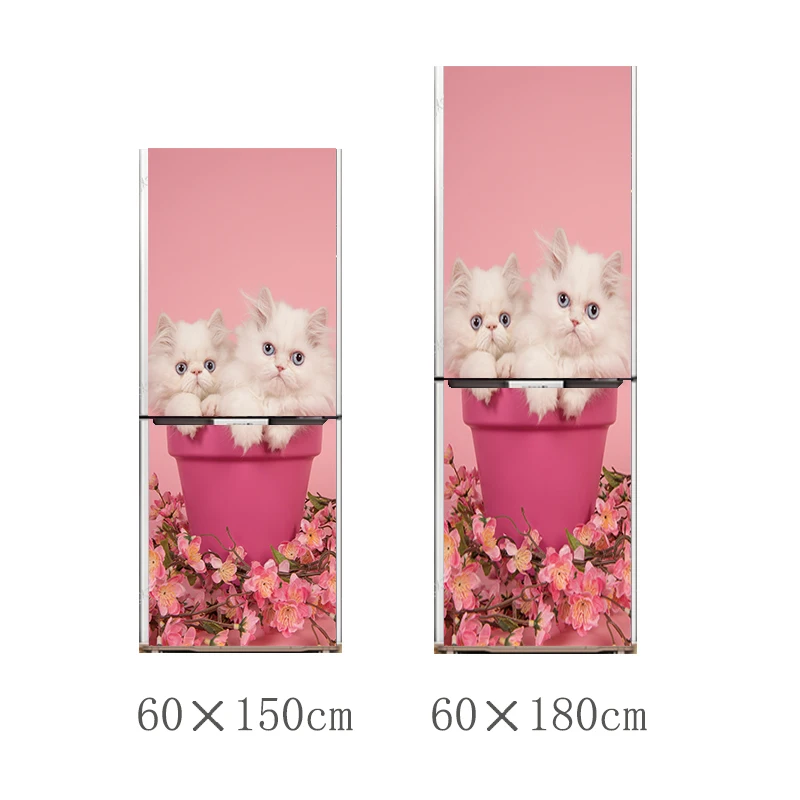 60x15 0 см/60x180 см наклейка на холодильник с рисунком в виде кошки любви ПВХ кухонная