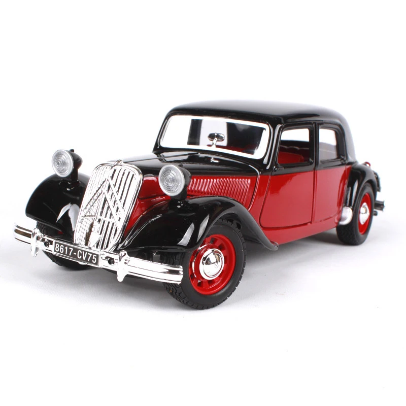 

Maisto Bburago 1:24 diecast Car France 1938 15CV TA Classic Cars 1:24 Alloy Car Metal Vehicle Collectible Models toys For Gift