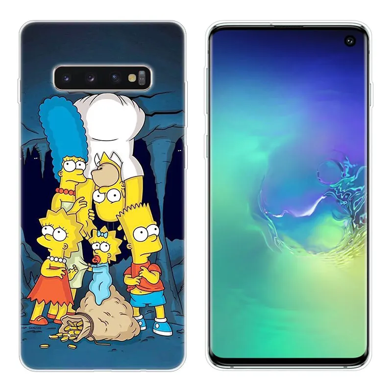 Популярный Мягкий силиконовый чехол Homer Simpson для samsung Galaxy S10 S9 S8 Plus S7 Edge A6 A8 Plus A7 A9 A5 Модный чехол