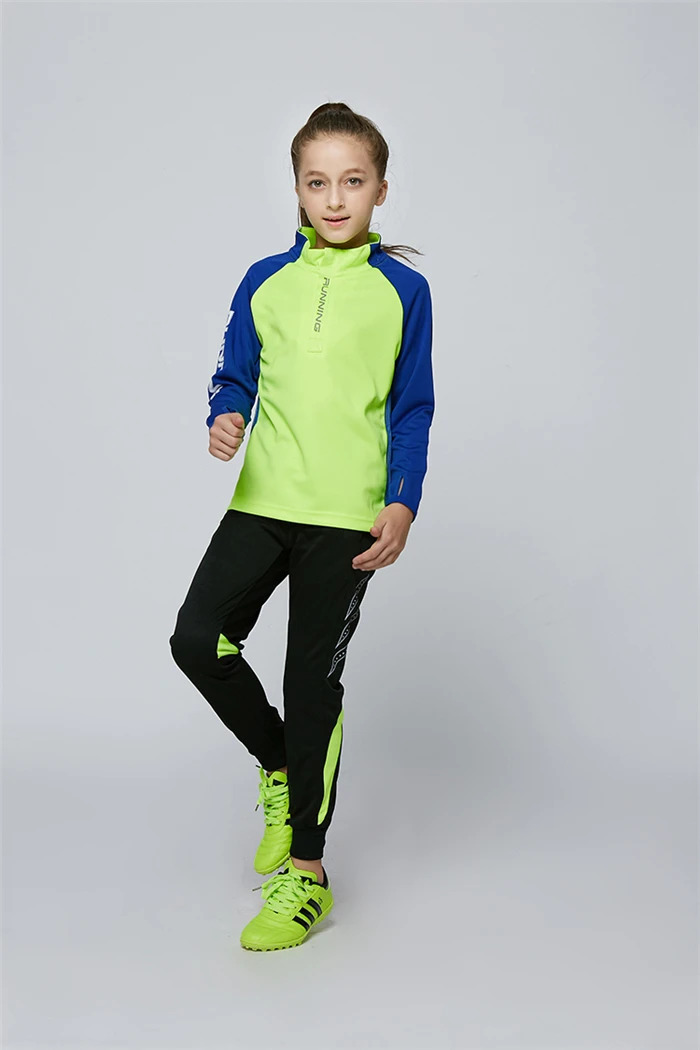 Soccer Jerseys Kids Men Women Soccer Jerseys Sets Uniform Pockets Long Football Training Suit Girl Football Kits Sportswear