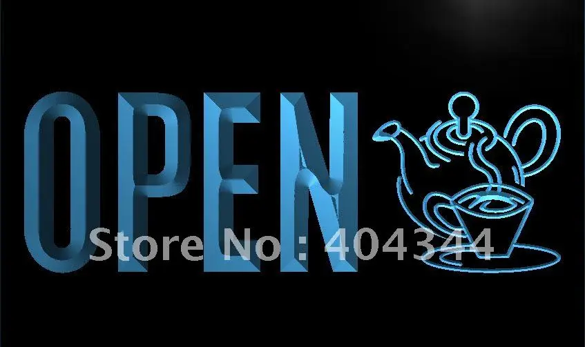 

LK745- OPEN Tea Product Display Light Sign home decor crafts