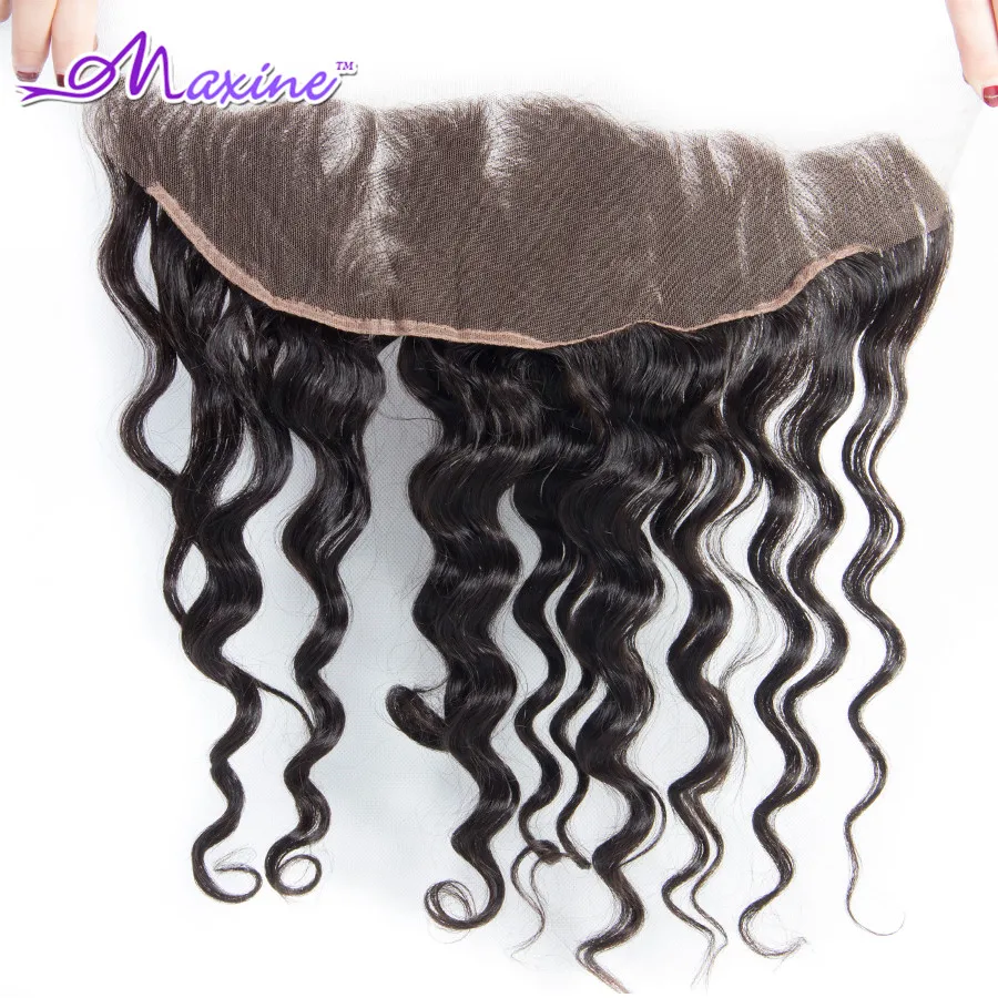 Малайзии Девы Волос 3 связки С Закрытие Фронтальная Волна Воды Кружева Пучками