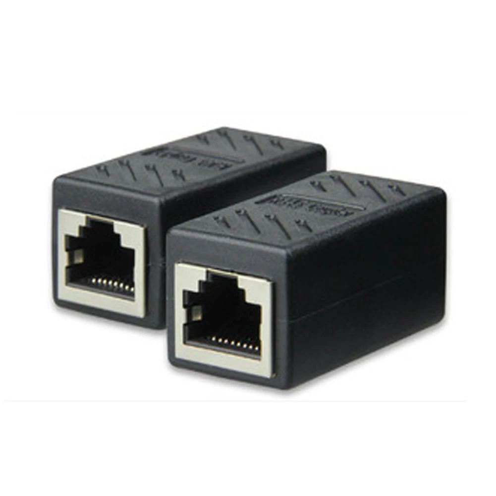 RJ45 Женский к женскому CAT6 сети Ethernet LAN разъем адаптера Муфта черный| |