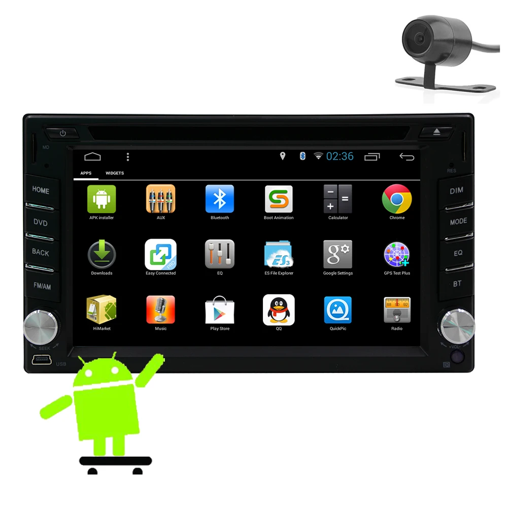 Камера в тире USB APP 6 2 &quotвай фай Авторадио Bluetooth Android 5 1 автомобильный DVD видео