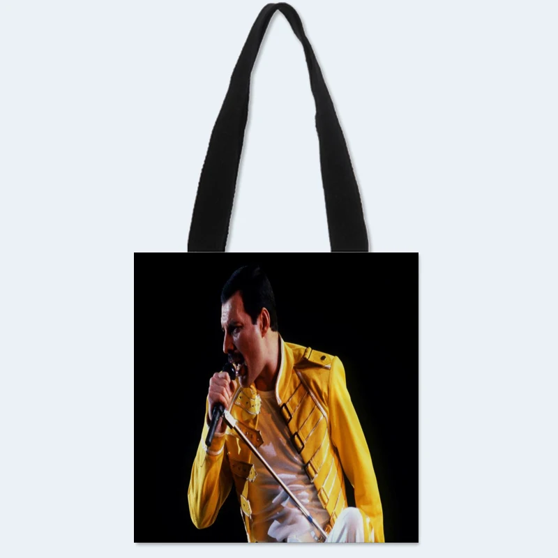 Сумка на плечо Freddie Mercury с принтом заказ Холщовая Сумка-тоут женская сумка-книга
