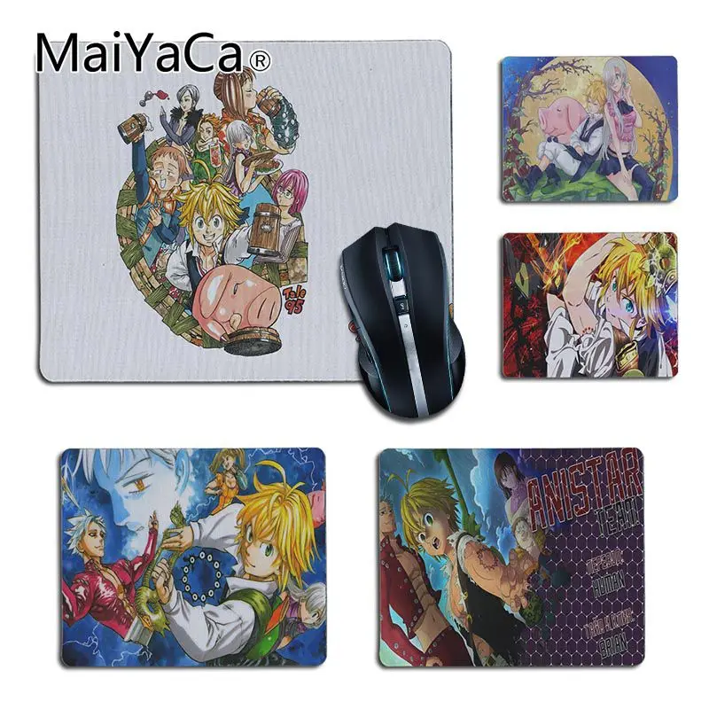 Маленький коврик для мыши MaiYaCa японское аниме Nanatsu No Taizai игровой гладкий письма