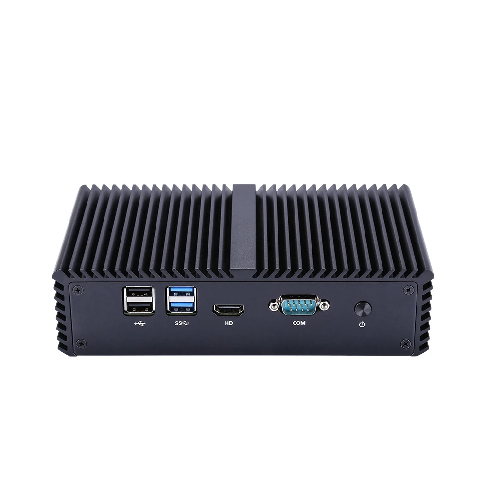 Бесплатная доставка! Безвентиляторный мини ПК Celeron 3205U/Core i3/Core i5 4 Intel Lan