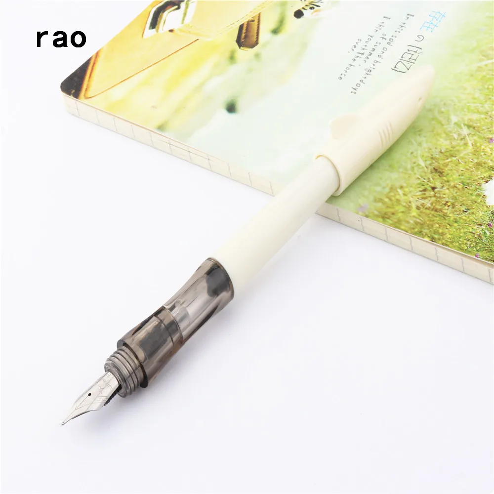 JINHAO 993, все цвета, маленькая Акула, тонкий перьевая ручка, новая ручка для школы, офиса, студентов, детская ручка для упражнений - Цвет: Milk white