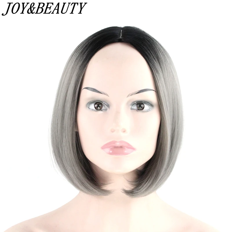 JOY & BEAUTY парик Боб 12 дюймов Синтетические волосы термостойкие Омбре Золотой