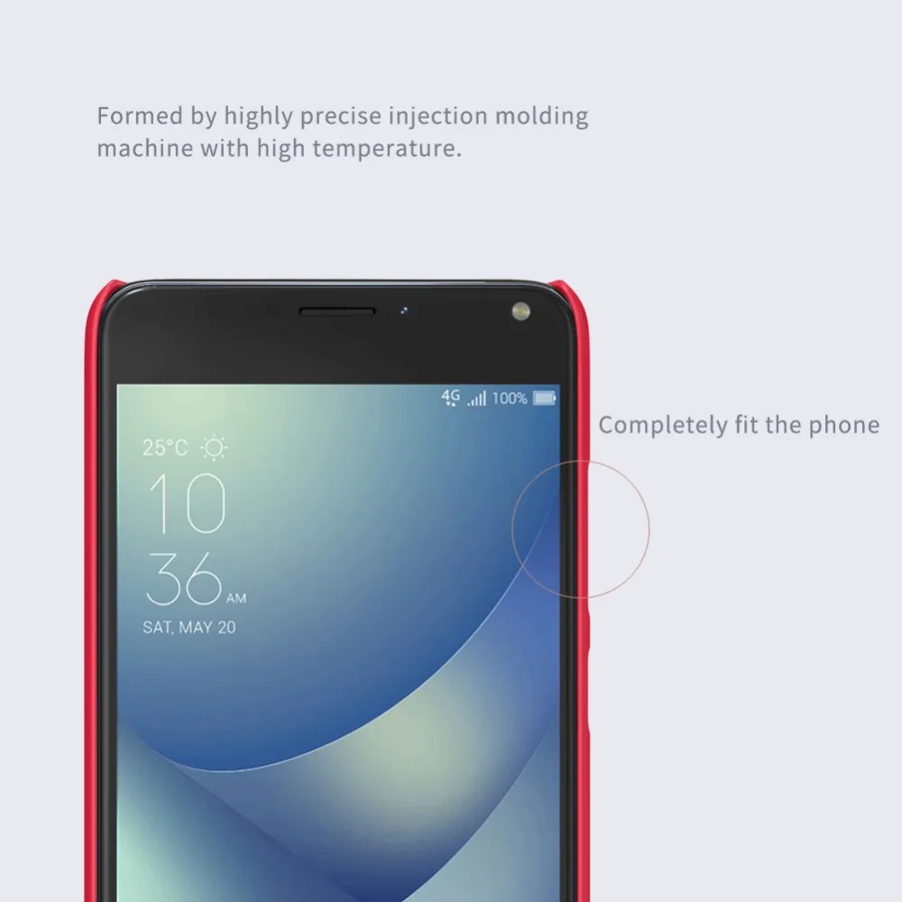 Чехол NILLKIN для Asus ZenFone 4 Max ZC554KL суперматовый защитный жесткий чехол-накладка Для |