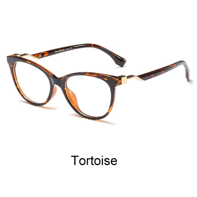 Tortoise Ralferty, прозрачные женские очки,, Роскошные, кошачий глаз, очки, прозрачные, близорукость, оптическая оправа, очки, прозрачные, oculos de grau F95164 - Цвет оправы: Tortoise