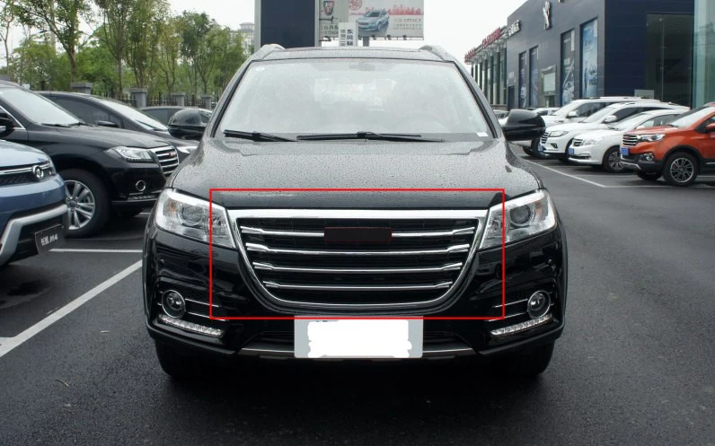 

For Great Wall Haval/Hover H6 Silver Upper Front Bumper Mesh Grille Grill 1PC